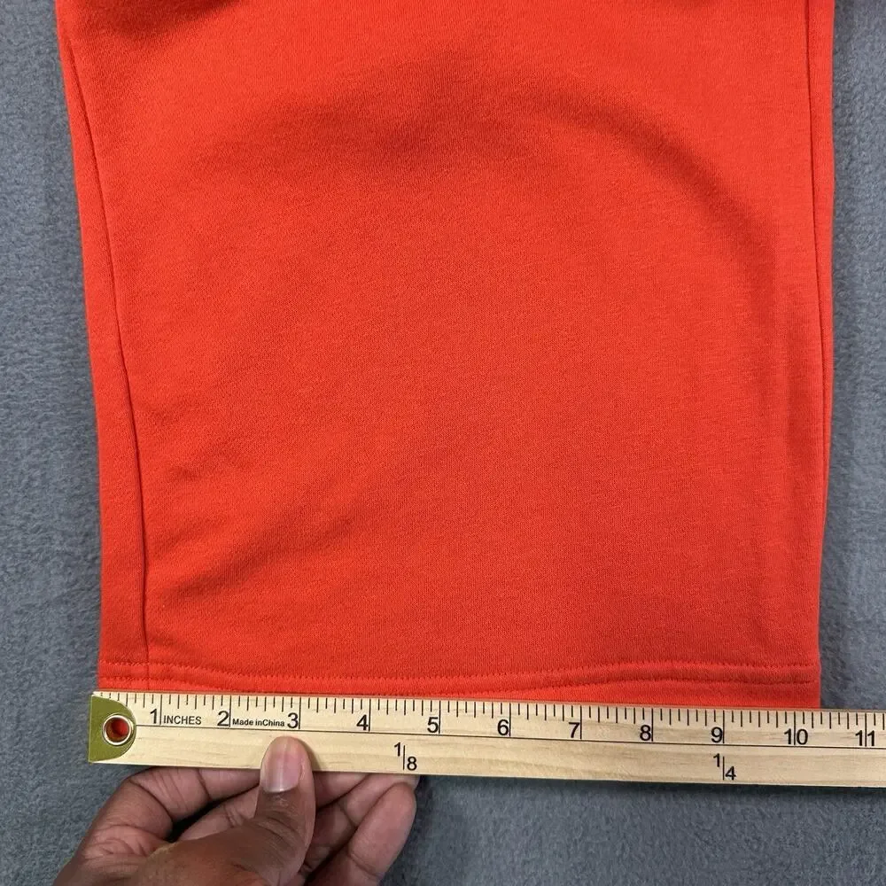 NIKE Women's Sweatpants X-Large Loose Fit Fleece Pants BV4093-673 Orange - Picture 4 of 8